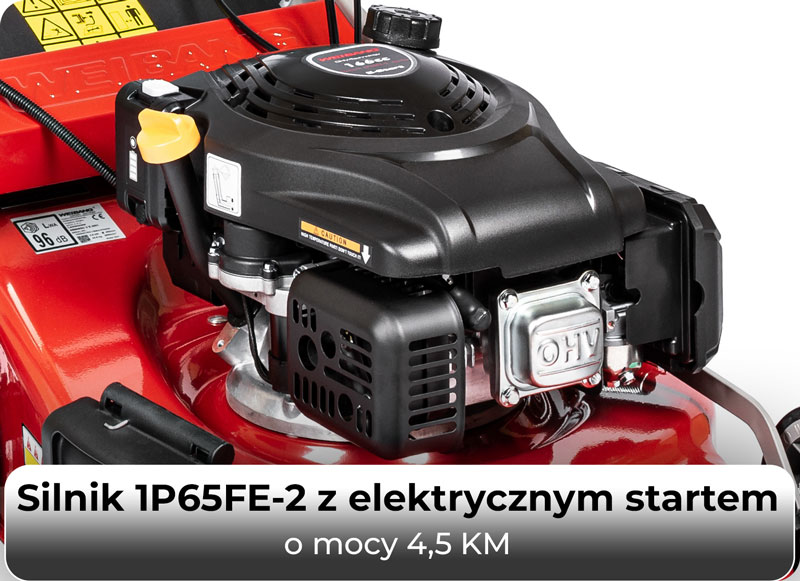 Silnik 1P65FE-2 z elektrycznym startem w kosiarce Weibang WB506SC VE 3IN1
